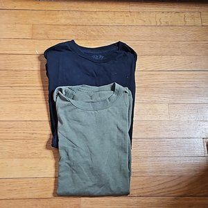 1/2 Price🔻Neff Basic Black Tee & Marine Corps Basic Drab Green Tee Bundle